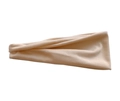 Bandeau de yoga élastique beige pour le sport et la course en tissu doux extensible - Poche zippée