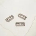 Tre pezzi di ciondoli a mini lama in acciaio inossidabile 13x15mm per collane fai-da-te - Lama Decorativa