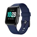 Noise Colorfit Pulse 19mm smart watch silicone replacement strap in dark blue - Midnight Blue