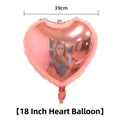 Palloncino a cuore oro rosa da 18 pollici con finitura a specchio metallico decorativo - Oro rosa