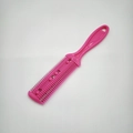Pink double-sided hair thinning comb and trimmer with integrated blades for DIY bangs - Rose Red