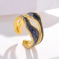 Irregular Wave Pearl Black Style (JR284)