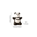 Cute ceramic panda figurine miniature animal ornament for desktop home decor - Panda (HP617)