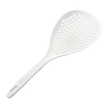 Schiumarola bianca ispessita con manico lungo per il drenaggio della pasta in cucina - Confezione sfusa / Bianco