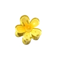 Semi-transparent yellow flower hair claw clip with a glitter resin finish for women - Gradient Yellow