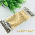 Golden yellow 3mm self-adhesive acrylic gemstone stickers for DIY craft and car decoration - 3mm / Gold