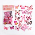 Pink butterfly decorative stickers from the nature series for vintage scrapbooking - Pink Butterfly