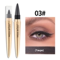 Waterproof taupe eyelinerpotlood detail met applicator en professioneel make-up effect - 03# Taupe
