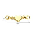 Gold heart magnetic clasp for jewelry making with lobster claws for necklaces - 8# Heart Gold