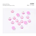 Aurora pink lila Herz Nagelschmuck, Größe 11x11mm für DIY Nageldesign Modell A258# - A258 Rundform Rosa Aurora / 11*11mm (Einzelstück)