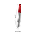 30.6cm Stainless steel food tongs with ergonomic red handle for BBQ and steak - Red Handle Plum Blossom Tongs 12 Inch / Red