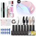 Kit lámpara LED UV 54W rosa con esmalte de uñas gel 8ml y herramientas de manicura pro - Juego de Uñas Profesional (Esmalte en Gel/Lámpara de Alta Potencia) (2)