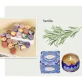 Candela profumata alla soia alla vaniglia in scatola mandala con confezione regalo abbinata - Vaniglia Confezione Regalo