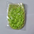 Bright green exfoliating shower glove with dual-sided mesh and soft loop fabric texture - Thick Style / Green