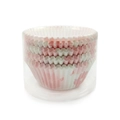 Pink and white gradient oil-proof muffin liners in a transparent storage tube - Sakura