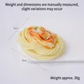 Artificial spaghetti bolognese food model on white plate for window display - Tofu Spaghetti