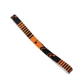 Elastic anti-slip sports headband with black and orange stripe arrow pattern design - Orange Black