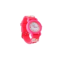 Roze kinderhorloge met 3D cartoon eenhoorn siliconen band en duidelijke cijferschijf - Rozerood Eenhoorn