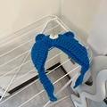 Gorro de punto azul para bebé con orejas de oso en 3D y detalles de animal - Niños (46-54cm) 1-12 Años / 2# Azul
