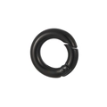 Chiusura ad anello a molla nero opaco in acciaio inossidabile 24mm per collana e bracciale - 18mm / Nero