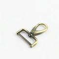 Antique bronze swivel lobster clasp hook for bags and straps made of zinc alloy - Inner Diameter 3.2cm / Antique Brass Hardware