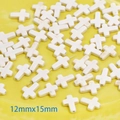 White synthetic turquoise cross charms 12x15mm beads for DIY jewelry making - Cross (12mmx15mm)