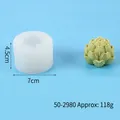 Pfingstrose Silikonform für DIY Duftkerzen und Lotus Seifenherstellung in Grün - 50-2980 Lotus / Weiß