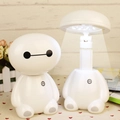 Lampe de bureau LED Baymax blanche, pliable, pour l'étude des enfants et la nuit - Style Baymax (Charge Directe)