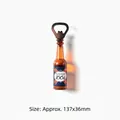 Creative Kronenbourg 1664 bottle shaped fridge magnet with metal bottle opener tool - 1664 Bottle Opener
