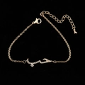 Rose gold Arabic Love necklace featuring a sparkling zircon-studded Hubb pendant charm - Bracelet-Rose Gold