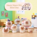 Cat aroma stone figurine set with colorful mineral stones and minimalist design - 1244-2 Cat Pai Set 6 / Random One