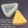 Triangle cheese shaped silicone mold for cakes and chocolates with yellow finished product - Large Triangle Cheese Mold