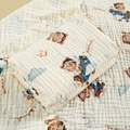 6-layer cotton gauze baby towel with bear pilot print and soft bubble gauze texture - 6-Layer 110*110cm / Bear Plane