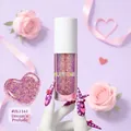 Sparkling purple glitter nail gel #ZL1161 with romantic floral and pearl decorations - Dream Prologue #ZL1161