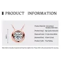 Rose gold S925 sterling silver necklace with 1ct D-color moissanite mermaid tear pendant - Bubble Necklace - Rose Gold