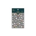 Stickers à ongles autocollants avec motifs de lapins blancs et cactus, modèle TS-1889 - TS-1889 Lapin Littéraire
