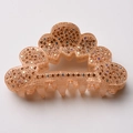 Cloud-shaped champagne hair claw clip with rhinestones in high-quality acrylic finish - Champagne
