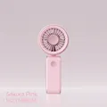 Mini ventilatore portatile USB rosa ciliegio con finitura opaca e bordo in metallo - Rosa Ciliegio (YM88265)