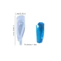 Long prism resin mold for DIY crystal stone pendants with blue finished sample - No.3 Crystal Stone Pendant