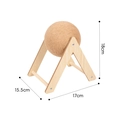 Durable sisal cat scratcher ball on an A-shaped wooden stand, 18cm tall pet toy - MDF V-Stand Small