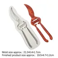 Molde de silicona con forma de alicates para fondant, medida 21,3x6,4x1,7 cm - 1# Tijeras/A48/Gris