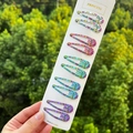 Lot de 10 barrettes à cheveux clic-clac pour filles avec motifs papillons colorés - Motif de Papillon