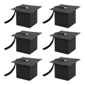 Creative graduation cap gift box set with black tassels for graduation party candy packaging - Black Tassel