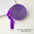 Deep purple velvet ribbon roll 2.5cm wide for Christmas gift wrapping and DIY crafts - 2.5cm*10m / Purple
