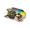 Pinza per capelli a forma di gatto nero con gomitoli colorati e finitura glitter - Rosa Chiaro/Gatto Nero
