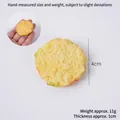 Realistischer Spiegelei-Schlüsselanhänger, 4 cm Durchmesser, detaillierte Lebensmitteloptik - Garnelenkuchen (Ohne Schnalle)