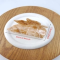 Tortoiseshell acetate leaf hair claw clip with 10cm amber marble pattern design - 10cm / Light Coffee