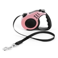 Pink retractable pet leash with durable nylon strap and metal buckle for small dogs - Pink Retractable Leash