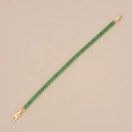 Bracelet tennis doré élégant avec des pierres de zircone rectangulaires vert émeraude - Or Avec Zircone Verte Baguette