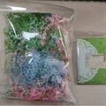 Cloud yarn series multi-color decorative mesh material set for DIY crafts in Moss Green - Mixed Yarn